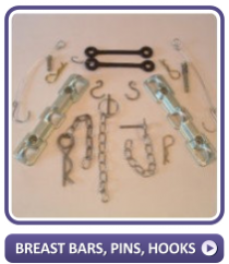 Breast Bars, Pins, Hooks